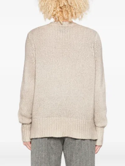 Avant Toi Cashmere Crewneck Pullover In Neutral