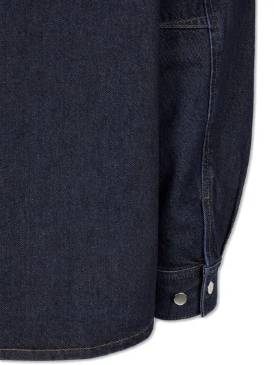 Studio Tomboy Patch-pocket Denim Jacket In Blue