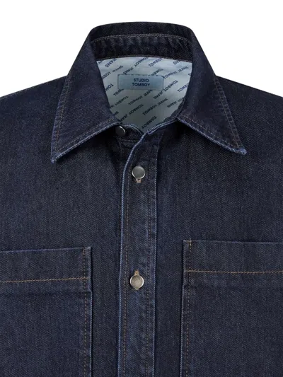 Studio Tomboy Patch-pocket Denim Jacket In Blue