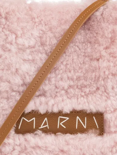 Marni Luxurious Handbag Featuring Removable Strap In Pink