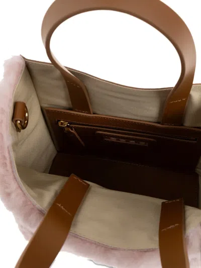 Marni Luxurious Handbag Featuring Removable Strap In Pink