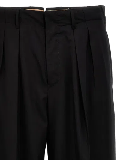 Pt Torino Tailored Pleated Trousers With Pockets In Black