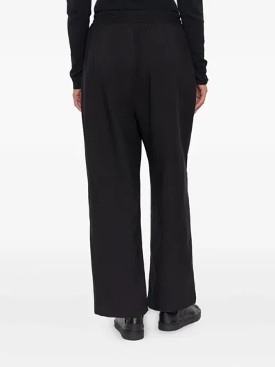 Y-3 3-stripes Drawstring Track Pants In Black