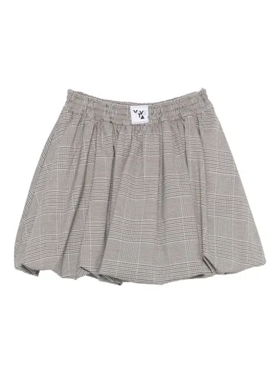 灯笼形裙摆中长半身裙