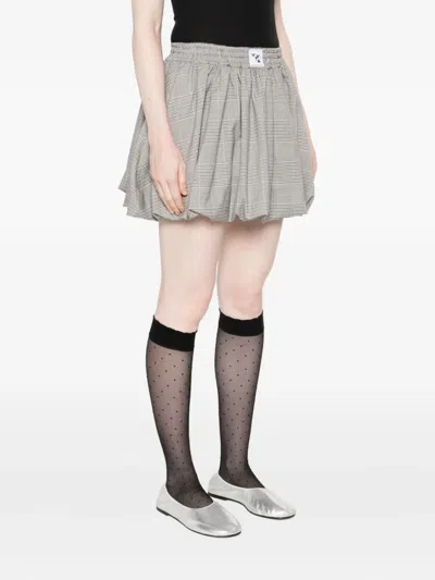 灯笼形裙摆中长半身裙