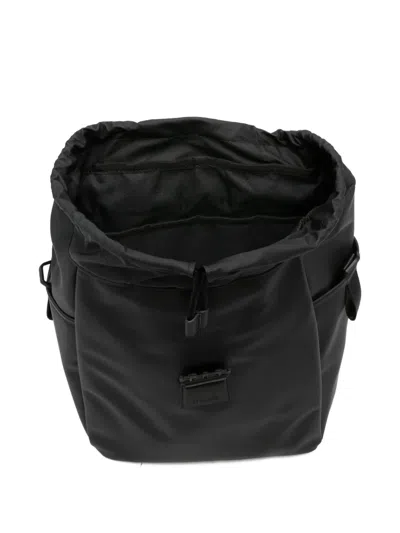Rains Mini Rectangular Backpack Adjustable Straps In Black