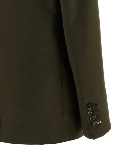 Stella Mccartney Shiny Tailoring Iconic Jacket In Green