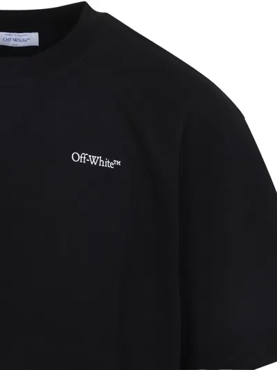 Off-white Ribbed Crew Neck Short-sleeve T-shirt In Red