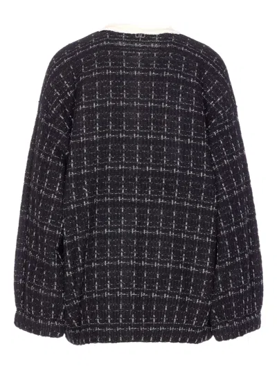 Liu •jo Long Flowing Maxi Cardigan With Open Front In Black