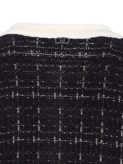 Liu •jo Long Flowing Maxi Cardigan With Open Front In Black