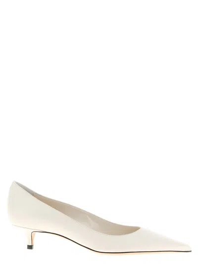 Jimmy Choo Amelia Leather Kitten-heel Pumps In Neutral
