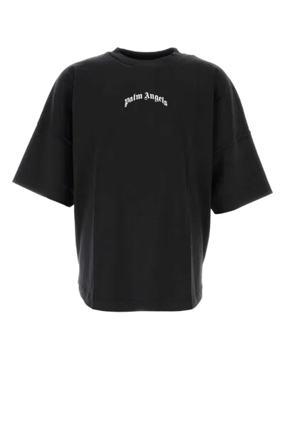 Palm Angels Black Cotton T-shirt
