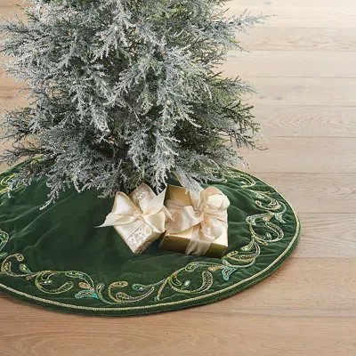 Frontgate Enchanting Emerald Mini Tree Skirt
