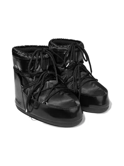 Moon Boot Icon Lace-up Boots In Black