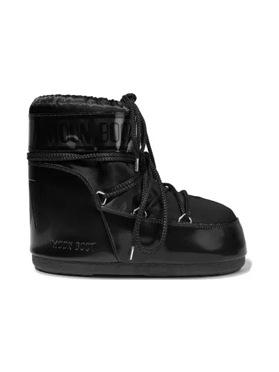 Moon Boot Icon Lace-up Boots In Black
