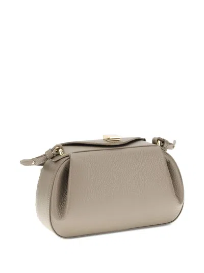 Yuzefi Small Oyster Pleated Magnet-closure Shoulder Bag In Neutral