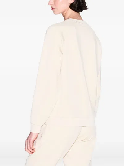 Armani Exchange Logo-print Sweatshirt In Neutral