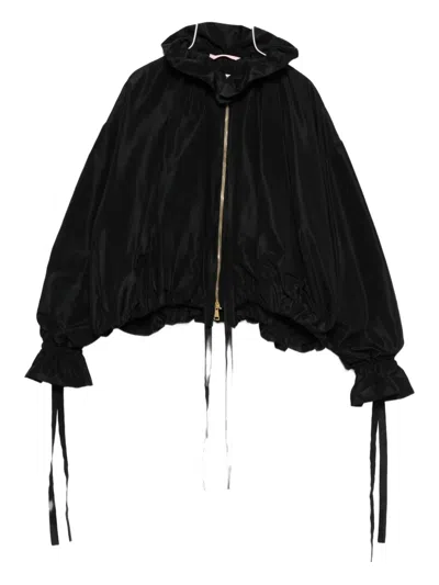 荷叶边正面拉链夹克