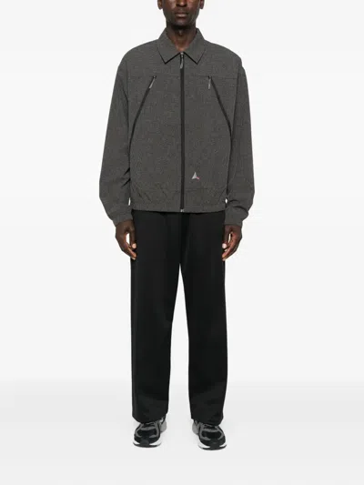 Roa Lamon Reinforced Technical Zip Up Shirt Clothing In Black