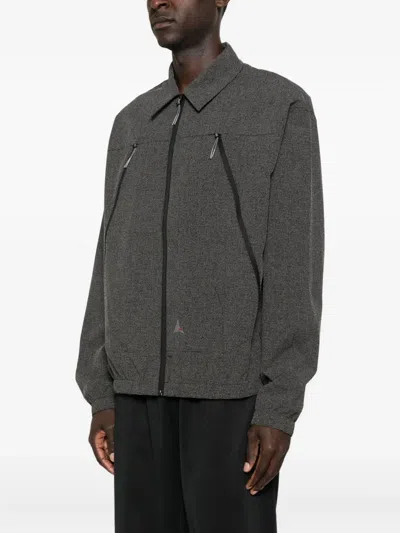 Roa Lamon Reinforced Technical Zip Up Shirt Clothing In Black