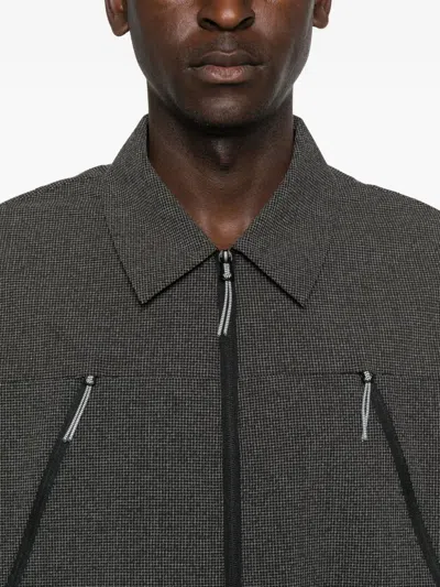 Roa Lamon Reinforced Technical Zip Up Shirt Clothing In Black