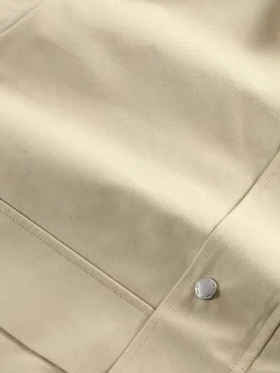 Nn07 Paulo Press-stud Overshirt In Neutral