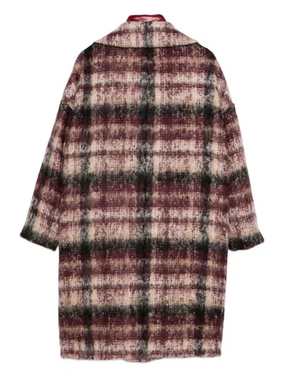 Herno Checked Single-breasted Coat In Multi