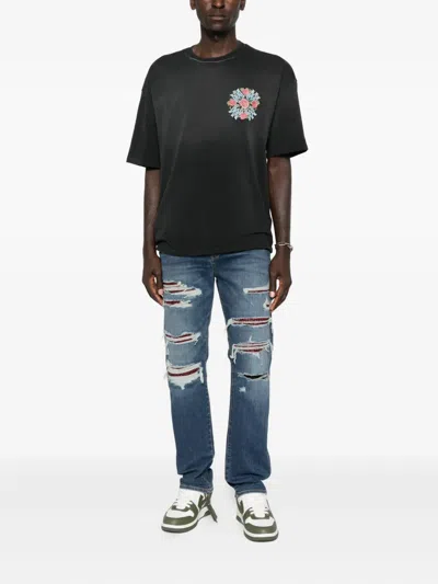 Amiri Oversize Out For Trouble Graphic T-shirt In Black