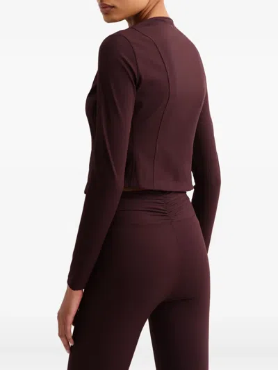 Eres Ribbed Pull-on Leggings In Brown