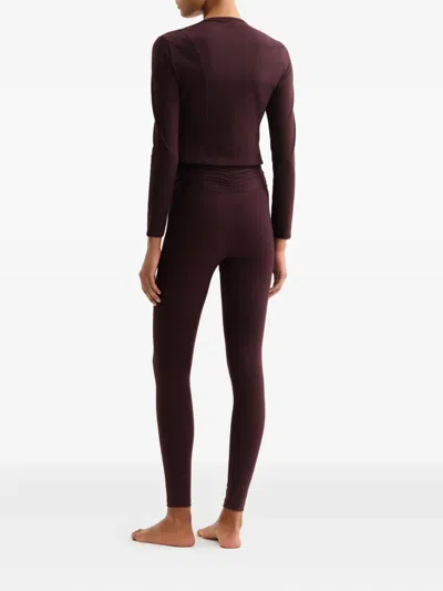 Eres Ribbed Zip-front Jacket In Brown