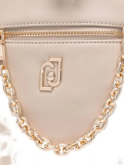 Liu •jo Chain-detail Drawstring Bucket Bag In Metallic