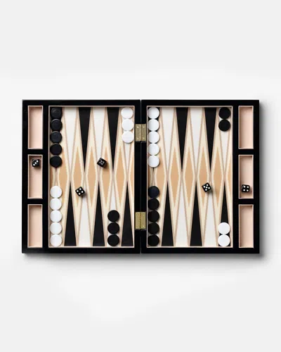 Printworks Lacquered Backgammon In Black