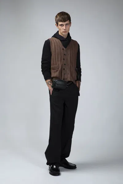 Kiko Kostadinov Fitz Knit Vest Melange Orange In Brown | ModeSens