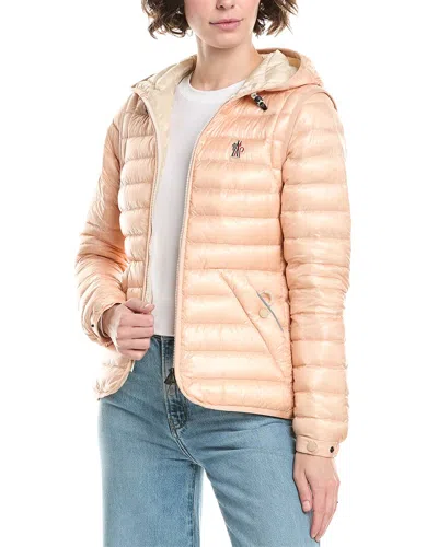 Moncler Grenoble Karura Short Transformable Down Jacket Pink In Pink