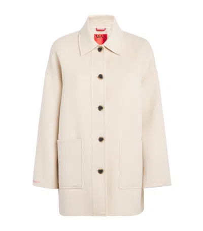 Max & Co Wool-blend Jacket In Neutral