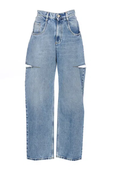 Maison Margiela Straight Jeans Mm In Blue