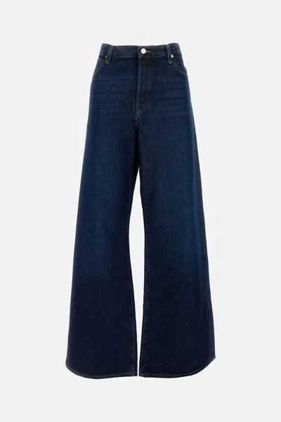 Frame High-waisted Wide-leg Jeans In Blue