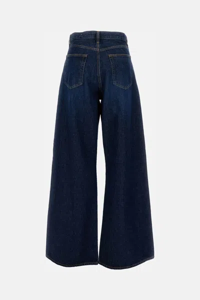 Frame High-waisted Wide-leg Jeans In Blue