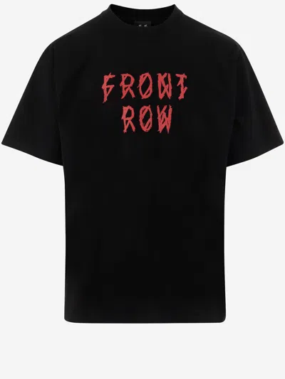 44 Label Group Cotton T-shirt With Logo Print In Black