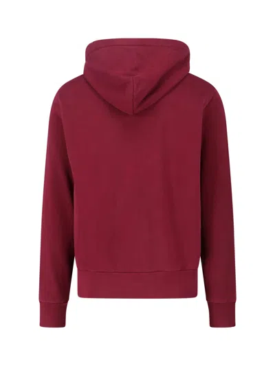 Polo Ralph Lauren Logo Zip Sweatshirt In Red