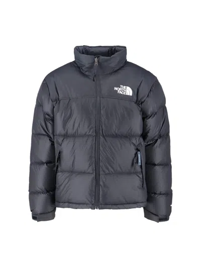 The North Face Retro 1996 Nuptse High Collar Jacket In Black