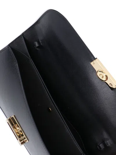 Victoria Beckham Dorian Pochette Top-handle Bag In Smooth Leather In Black