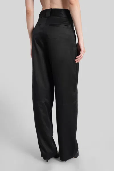 Iro Danny Pants In Black Wool And Polyester In Black
