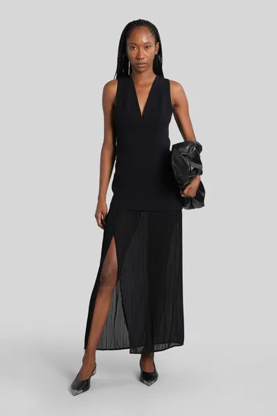 Iro Chloe Long Dress In Black