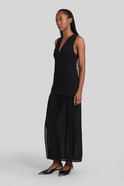 Iro Chloe Long Dress In Black