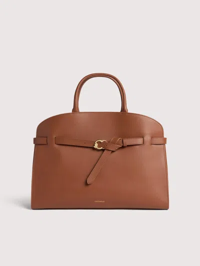 Coccinelle Sabine Tote Bag In Brown