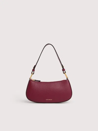 Coccinelle Grained Leather Minibag Merveille In Red