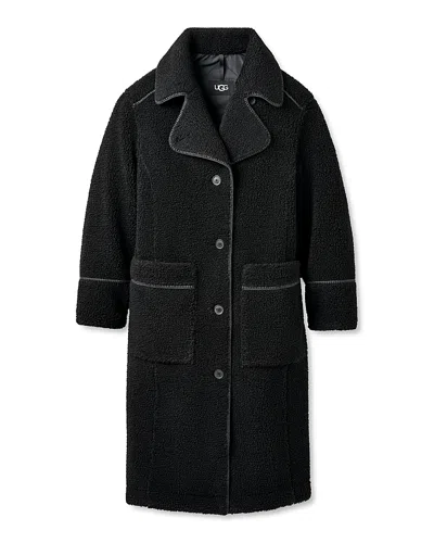 Ugg Sema Fluff Coat In Black