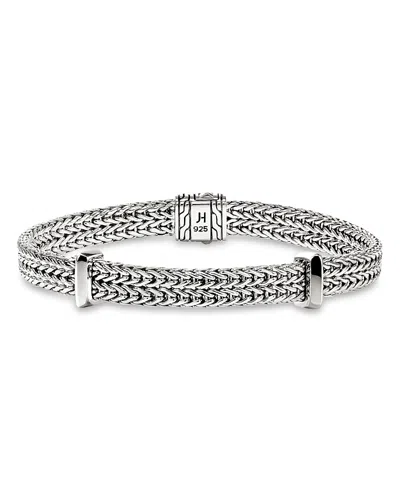 John Hardy Sterling Silver Diamond Icon Link Bracelet In Metallic