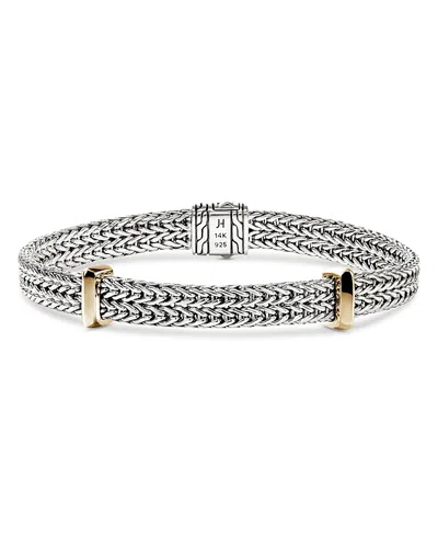 John Hardy 14k Yellow Gold And Sterling Silver Icon Link Bracelet In Metallic